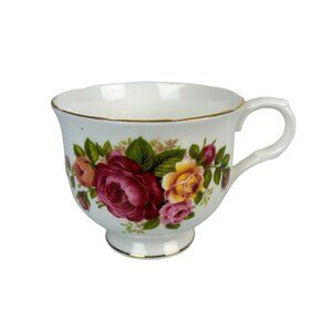 Vintage Sadler Rose Wellington Teacup, Made in England Floral Cup ONLY